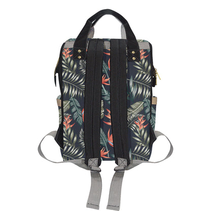 Bird Of Paradise Pattern Print Design BOP02 Diaper Bag Backpack
