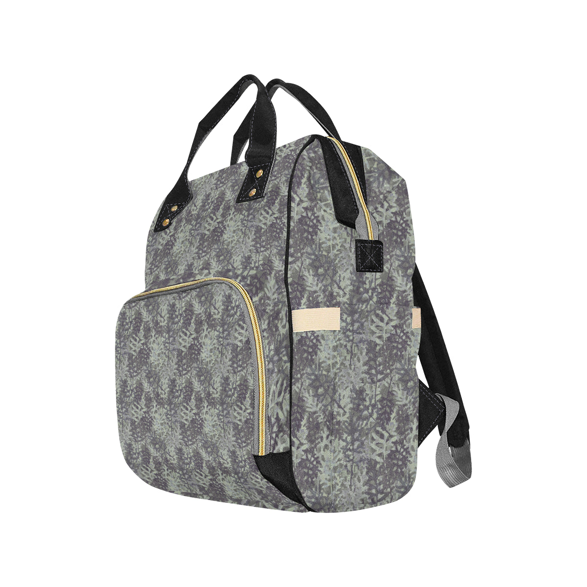 Camouflage Fern Pattern Print Design 05 Diaper Bag Backpack