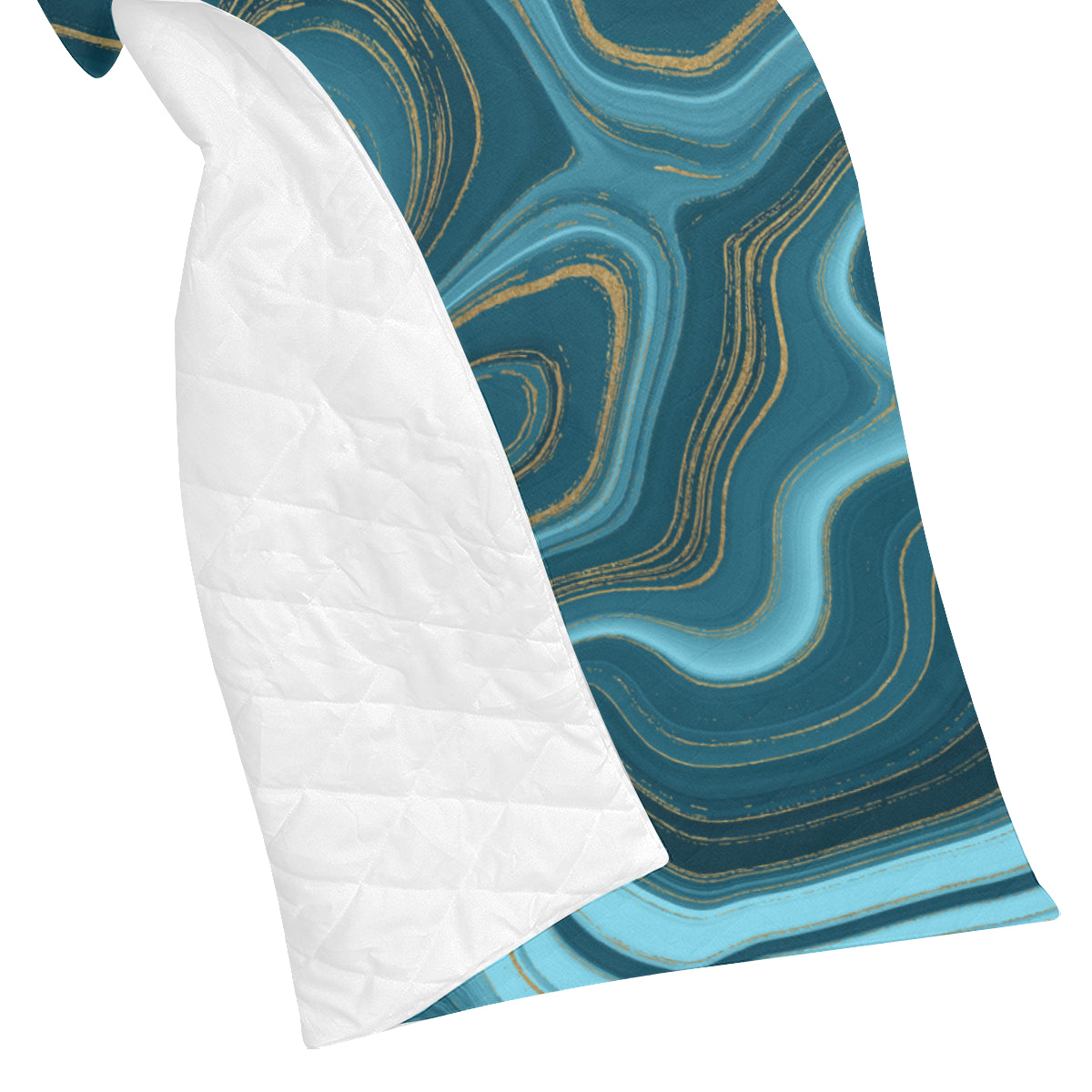 Liquid Pattern Print Design 04 Premium Quilt