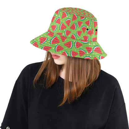 Watermelon Pattern Print Design WM05 Unisex Bucket Hat