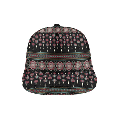 Ethnic Dot Style Print Pattern Snapback Cap