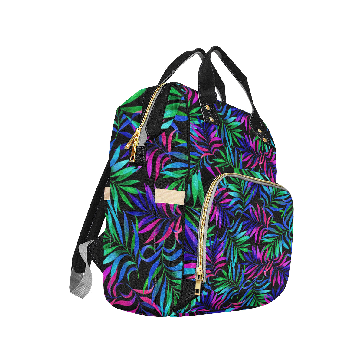 Tropical Flower Pattern Print Design TF010 Diaper Bag Backpack