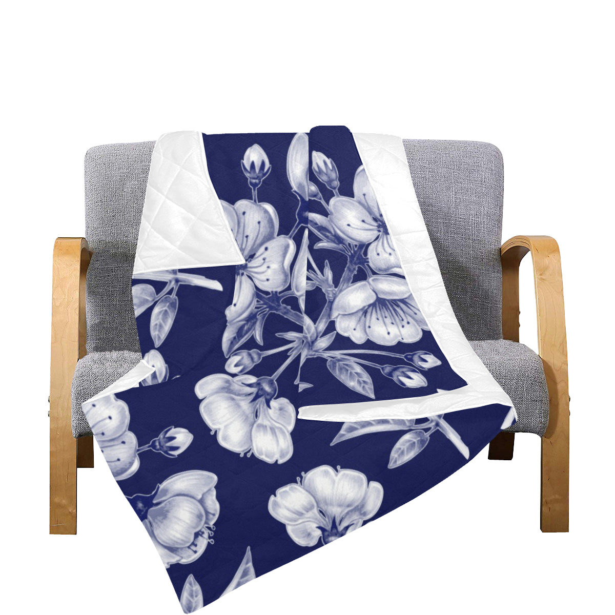 Cherry Blossom Pattern Print Design CB01 Premium Quilt