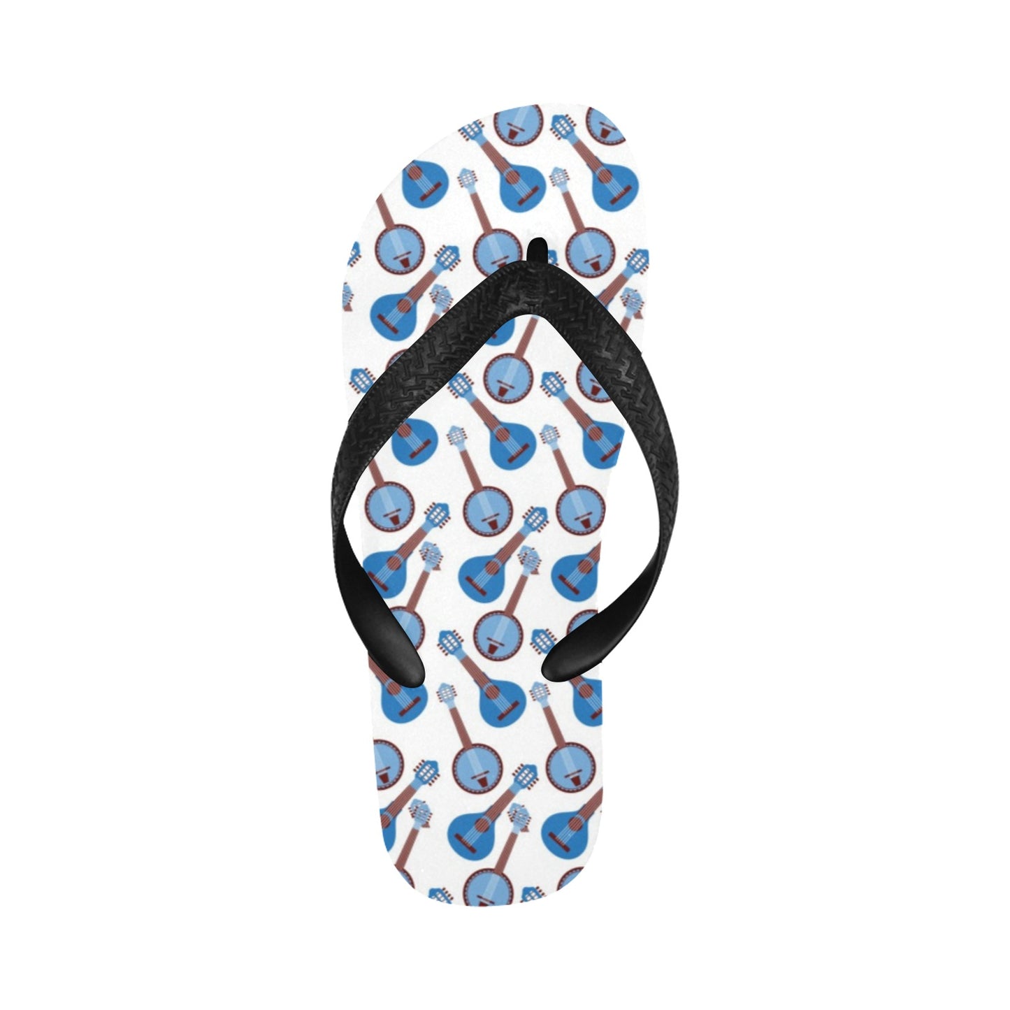 Banjo Print Design LKS401 Flip Flops