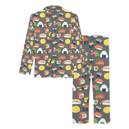 Sushi Print Design LKS302 Women's Long Pajama Set