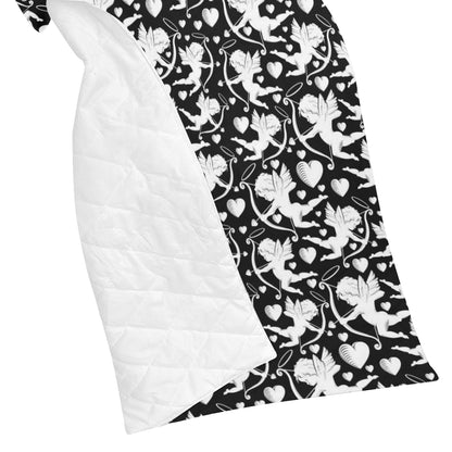 Cupid Pattern Print Design 04 Premium Quilt