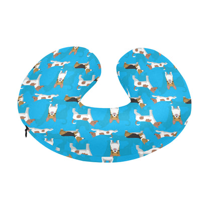 Cardigan Welsh Corgis Pattern Print Design 01 U-Shaped Travel Neck Pillow