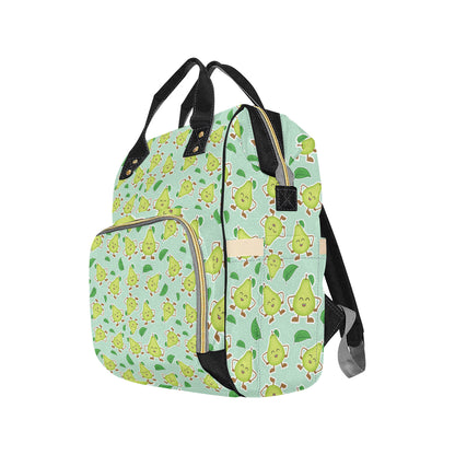 Avocado Pattern Print Design AC011 Diaper Bag Backpack