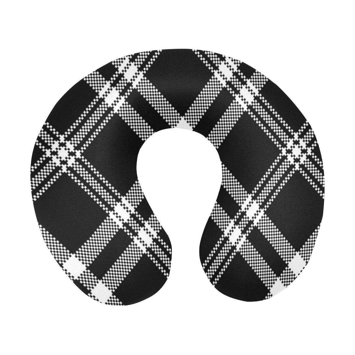 Madras Pattern Print Design 03 U-Shaped Travel Neck Pillow