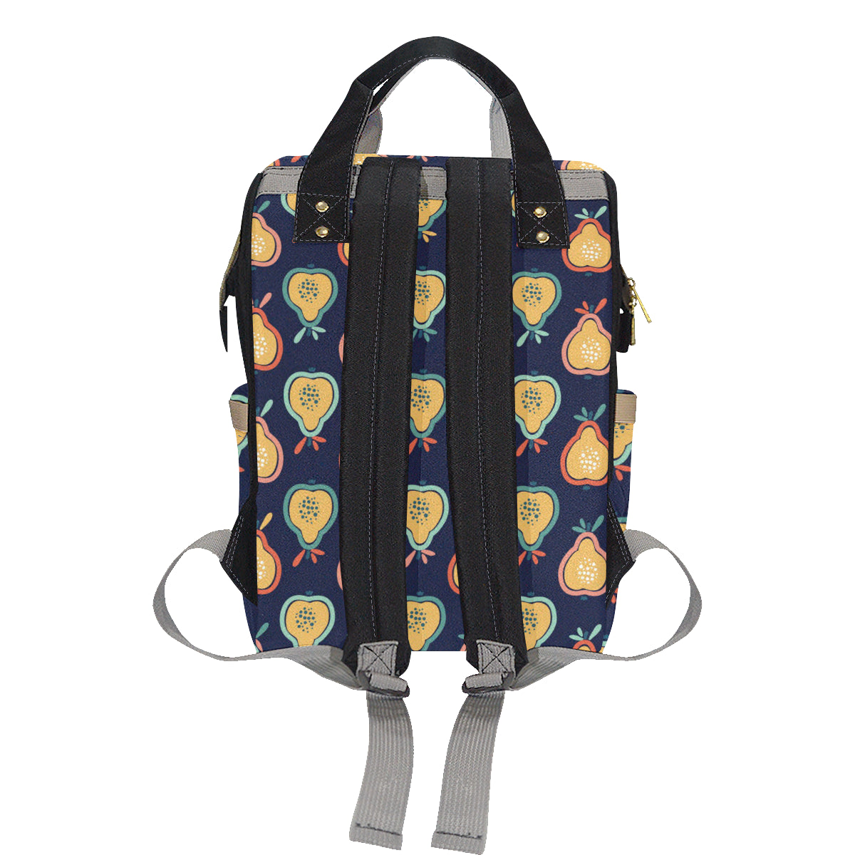 Pear Pattern Print Design PE03 Diaper Bag Backpack