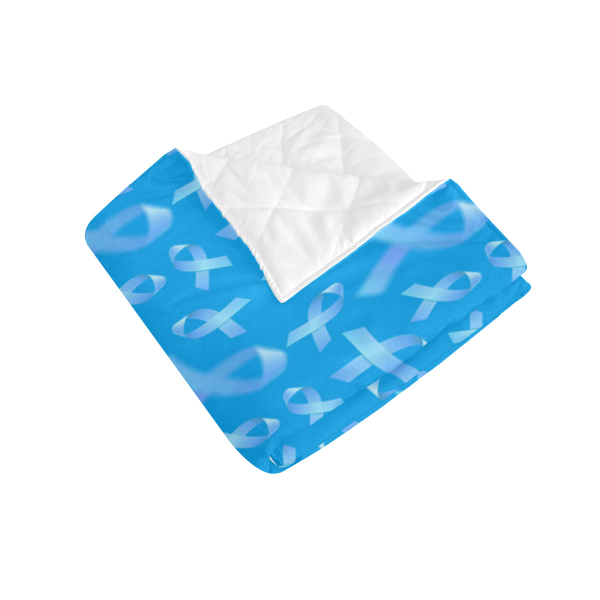 Prostate cancer Pattern Print Design A01 Premium Quilt