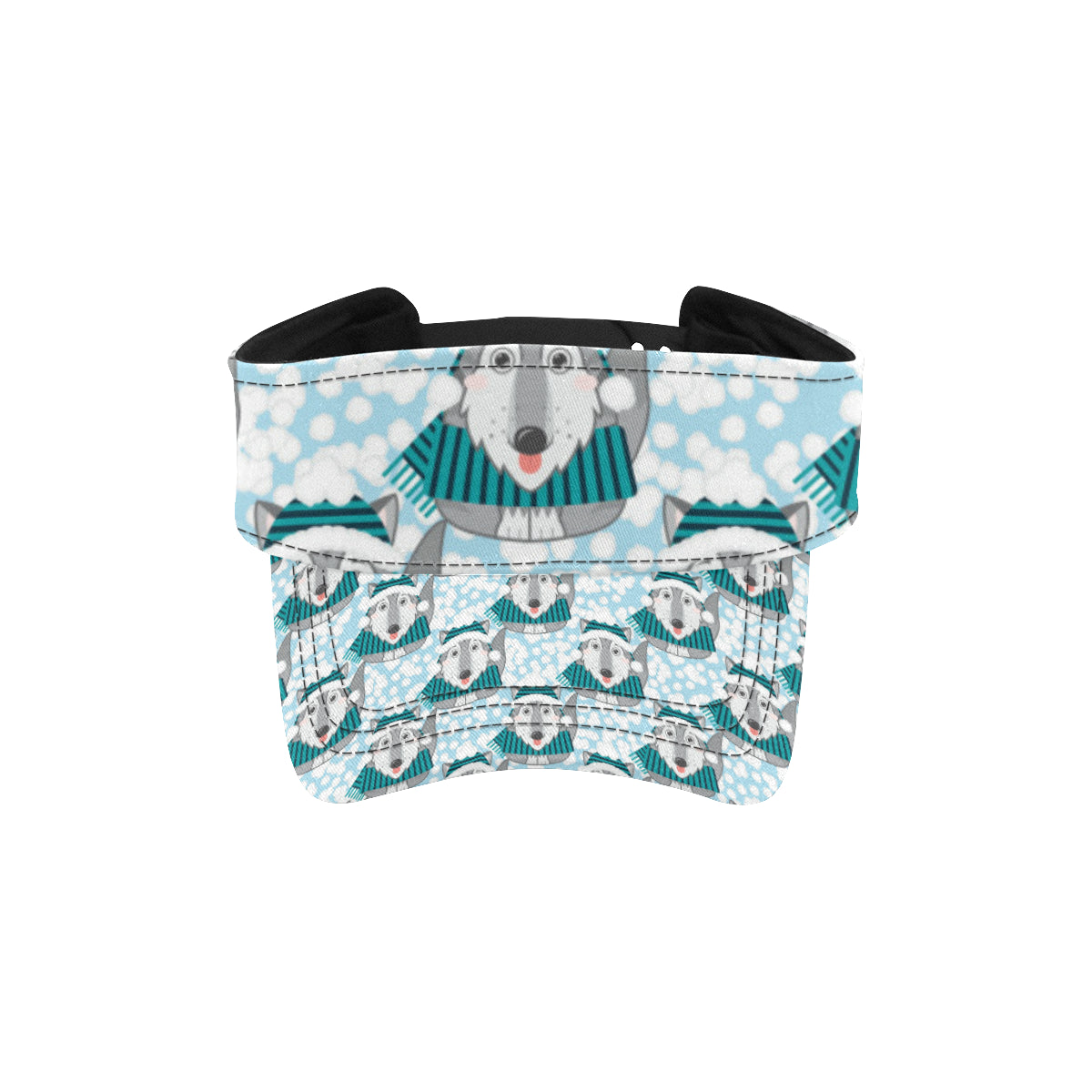 Alaskan Malamute Pattern Print Design 01 Unisex Sun Visor