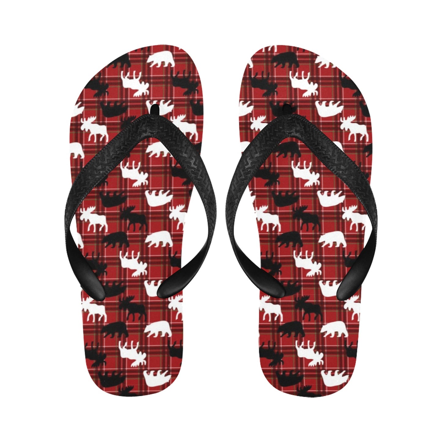 Moose Print Design LKS401 Flip Flops