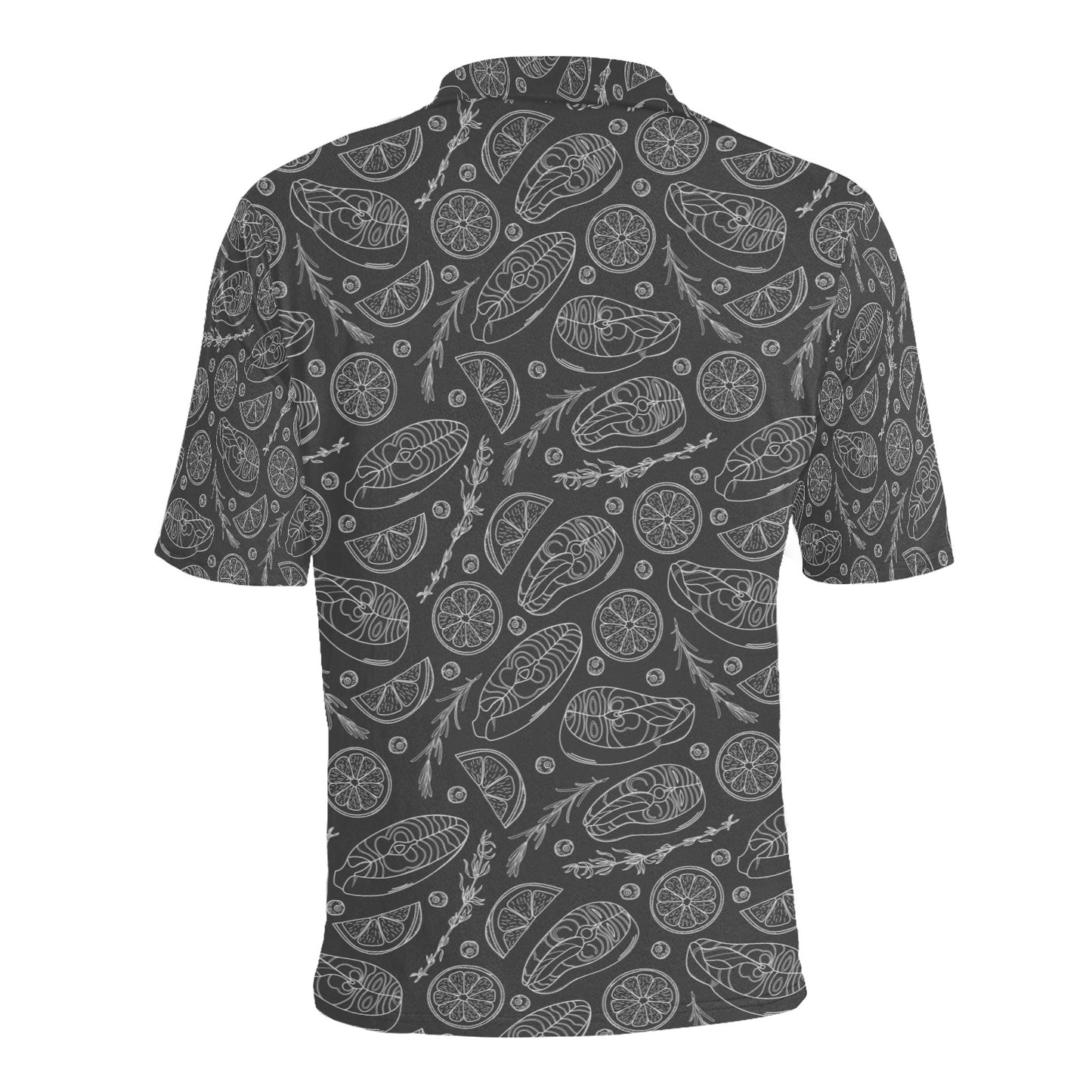 Steak Print Design LKS301 Men Polo Shirt