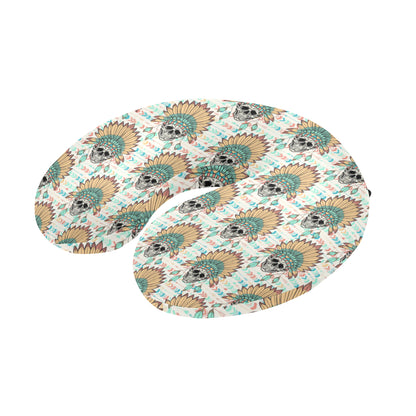 Boho Pattern Print Design 04 U-Shaped Travel Neck Pillow