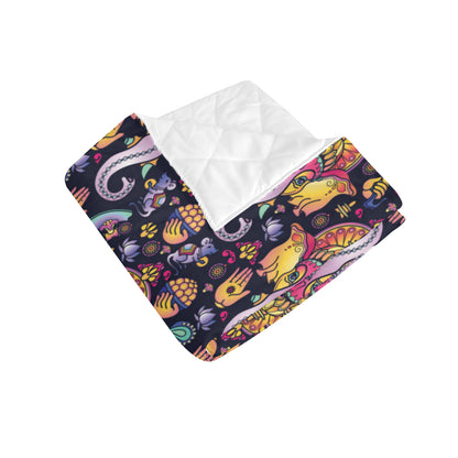 Ganesha Indian Pattern Print Design 03 Premium Quilt