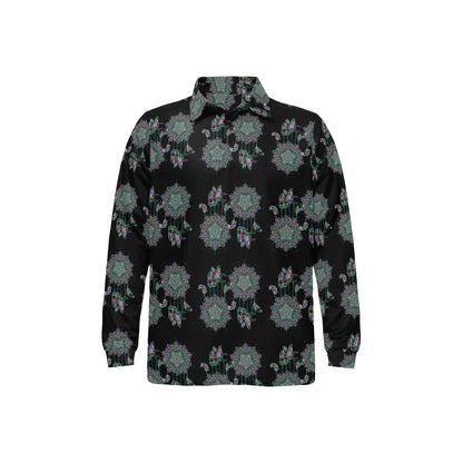 Dream Catcher Colorful Hand Draw Long Sleeve Polo Shirt For Men's