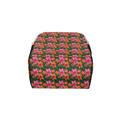 Amaryllis Pattern Print Design AL01 Diaper Bag Backpack