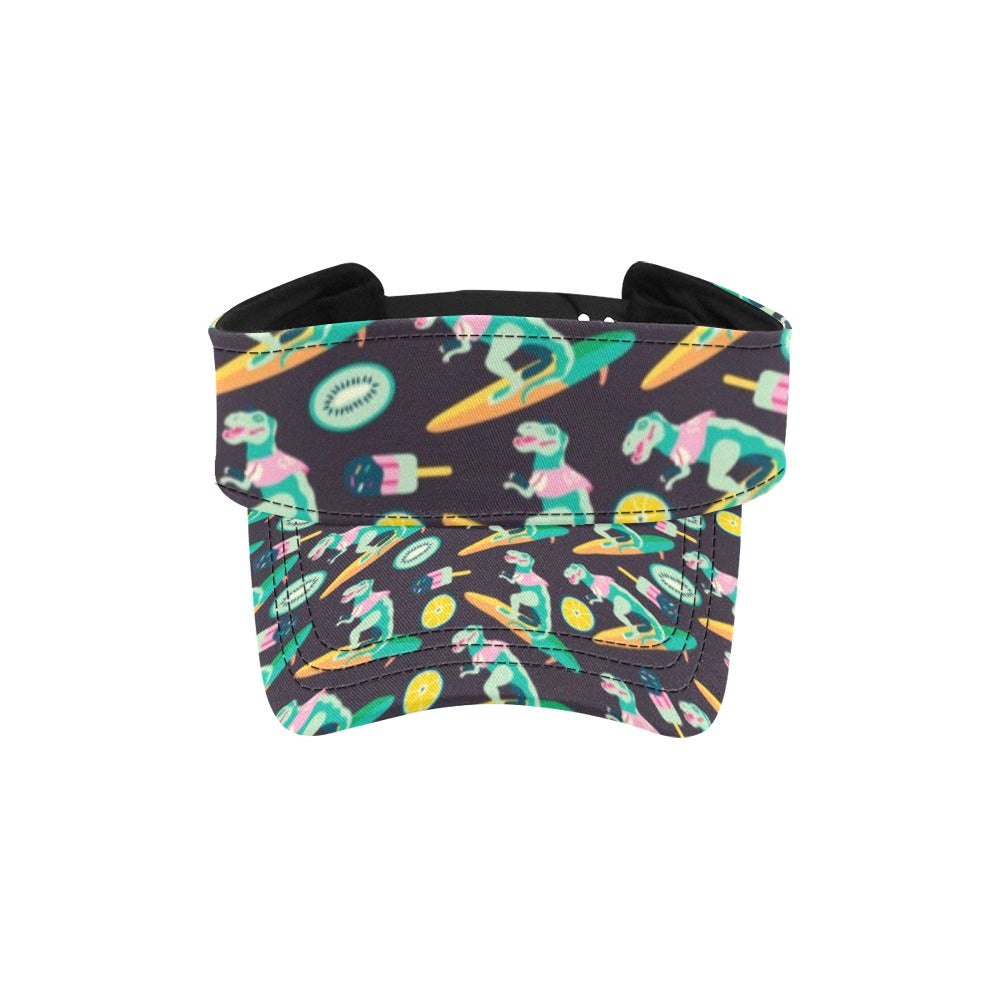 Surfboard T Rex Print Design LKS301 Unisex Sun Visor