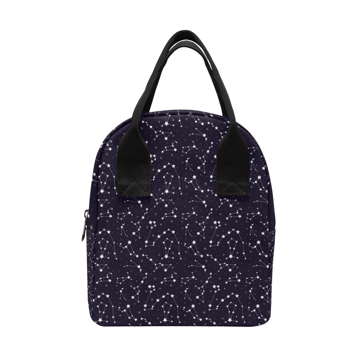 Zodiac Star Pattern Design Print Insulated Lunch Bag
