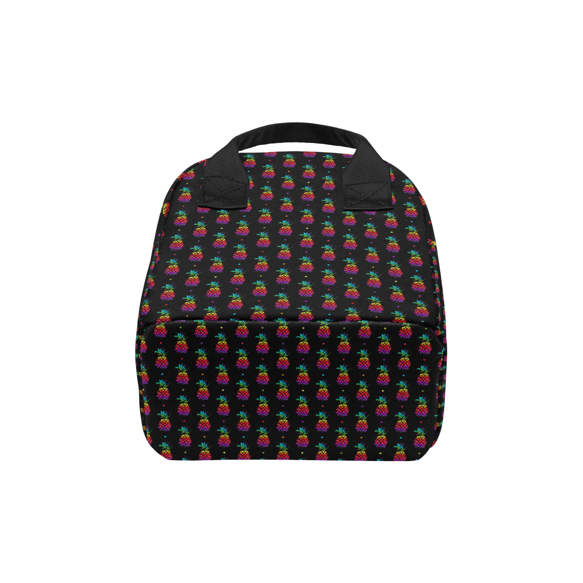 Pineapple Rainbow Dot Print Insulated Lunch Bag