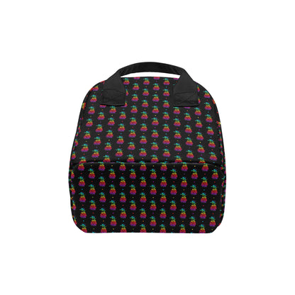 Pineapple Rainbow Dot Print Insulated Lunch Bag
