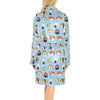 Sushi Print Design LKS303 Women's Fleece Robe