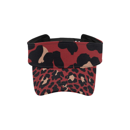 Cheetah Red Print Pattern Unisex Sun Visor
