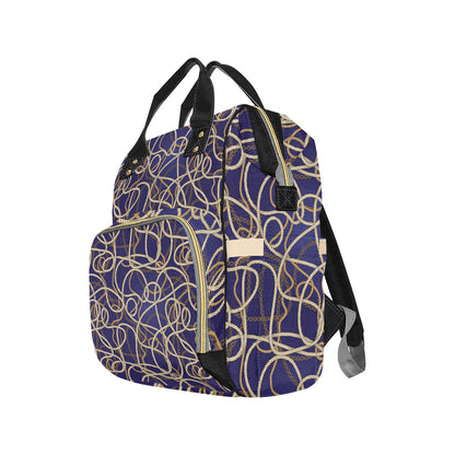 Rope Pattern Print Design A01 Diaper Bag Backpack