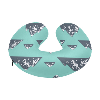 Mountain Pattern Print Design 01 U-Shaped Travel Neck Pillow