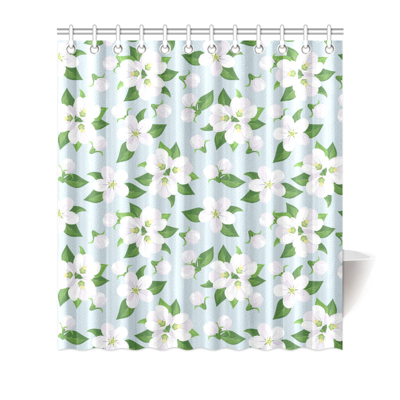 Apple blossom Pattern Print Design AB04 Shower Curtain