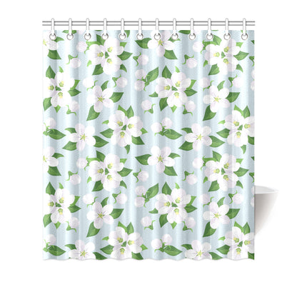Apple blossom Pattern Print Design AB04 Shower Curtain