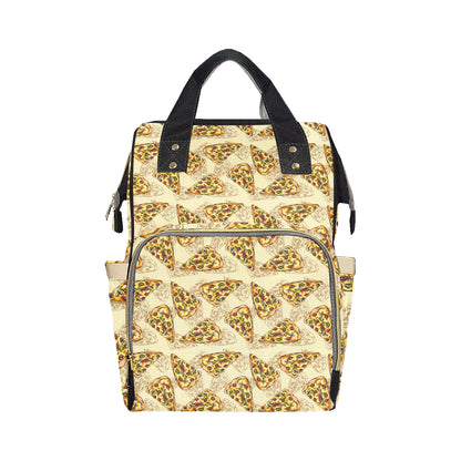 Pizza Pattern Print Design A01 Diaper Bag Backpack