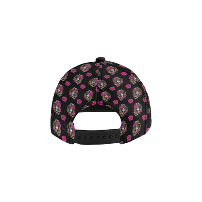 Day of the Dead Makeup Girl Snapback Cap