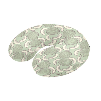 Cantaloupe Pattern Print Design 01 U-Shaped Travel Neck Pillow