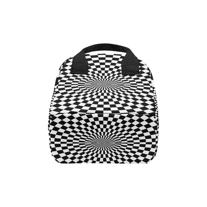 Checkered Flag Optical illusion Insulated Lunch Bag