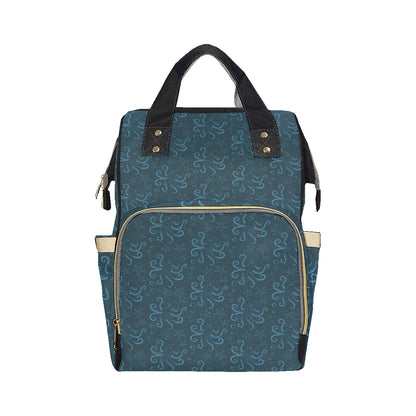 Octopus Pattern Print Design A05 Diaper Bag Backpack
