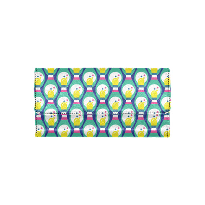 Bowling Pattern Print Design 04 Women's Trifold Wallet