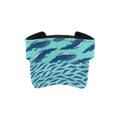 Whale Polka Dot Design Themed Print Unisex Sun Visor