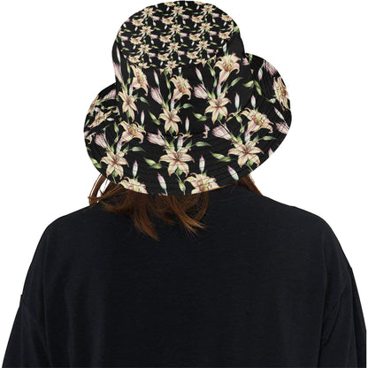 Lily Pattern Print Design LY05 Unisex Bucket Hat