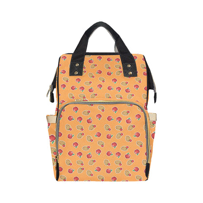 Apple Pie Pattern Print Design 02 Diaper Bag Backpack
