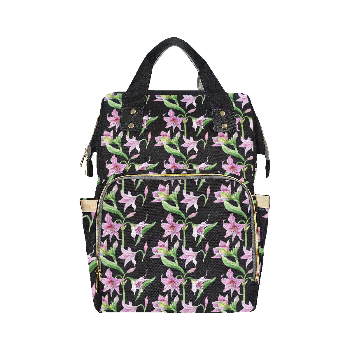Amaryllis Pattern Print Design AL08 Diaper Bag Backpack