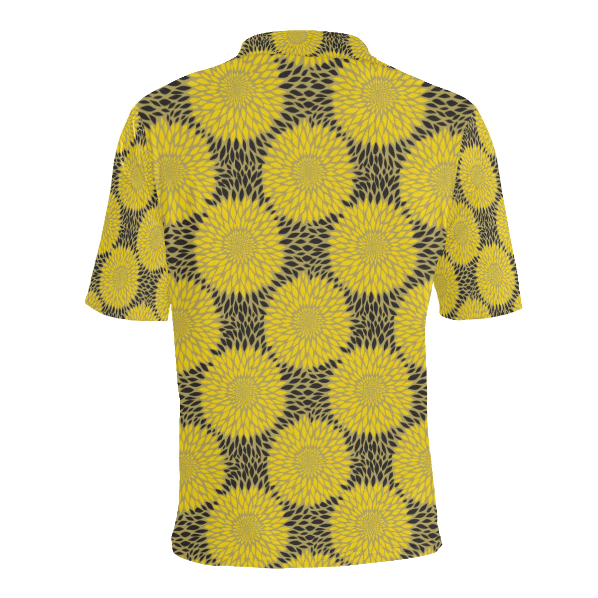 Sunflower Pattern Print Design SF06 Men Polo Shirt