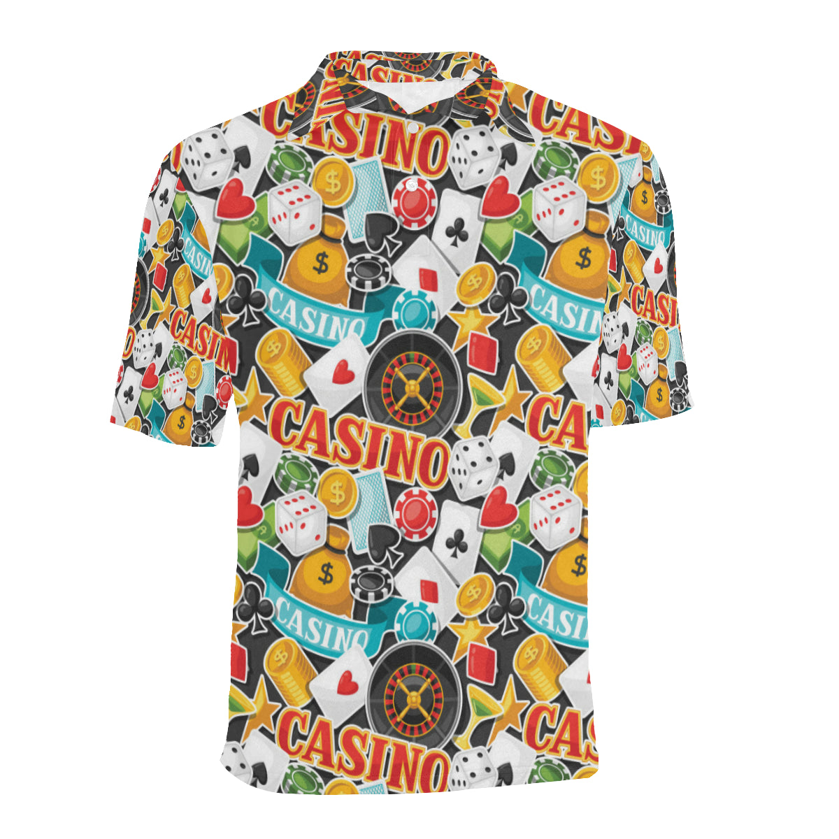 Casino Pattern Print Design 03 Men Polo Shirt