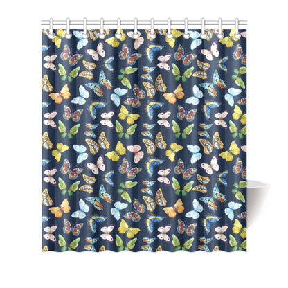 Butterfly Beautiful Print Pattern Shower Curtain