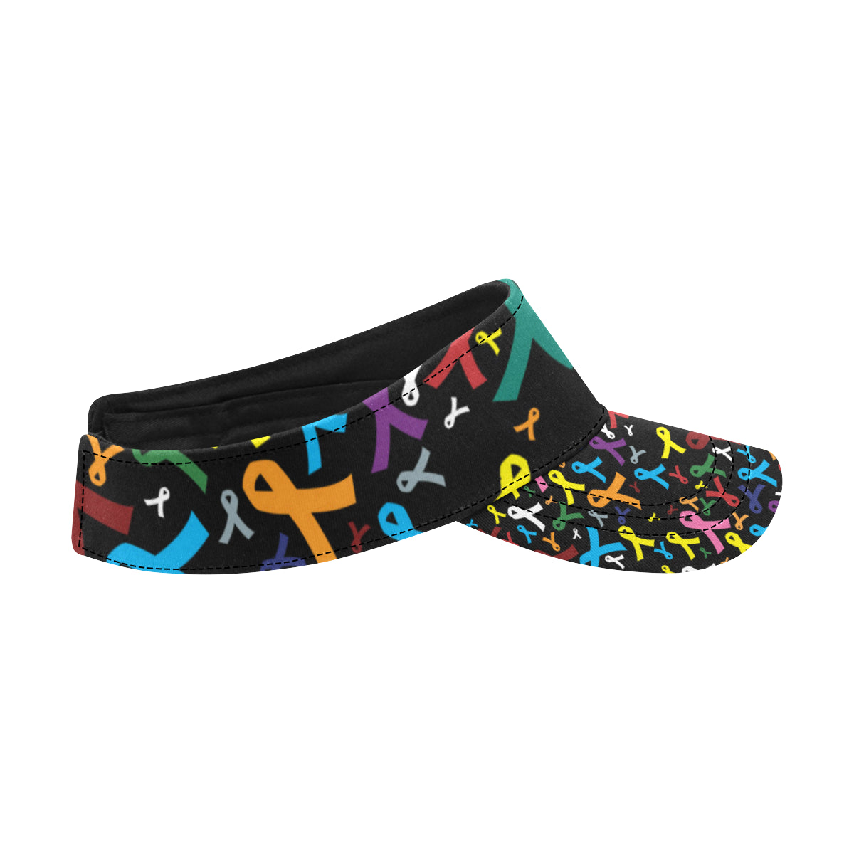Cancer Awareness Pattern Print Design 03 Unisex Sun Visor