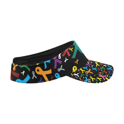 Cancer Awareness Pattern Print Design 03 Unisex Sun Visor
