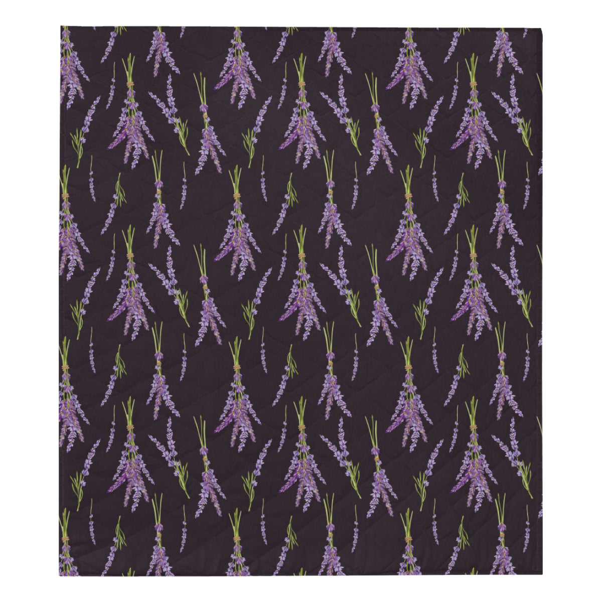 Lavender Pattern Print Design LV05 Premium Quilt