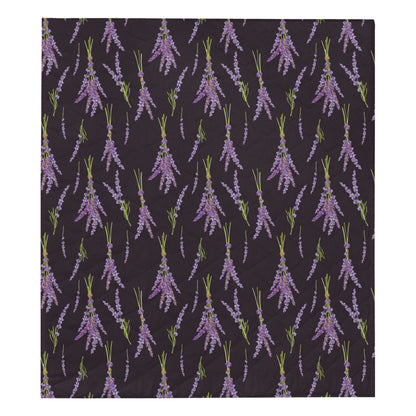 Lavender Pattern Print Design LV05 Premium Quilt