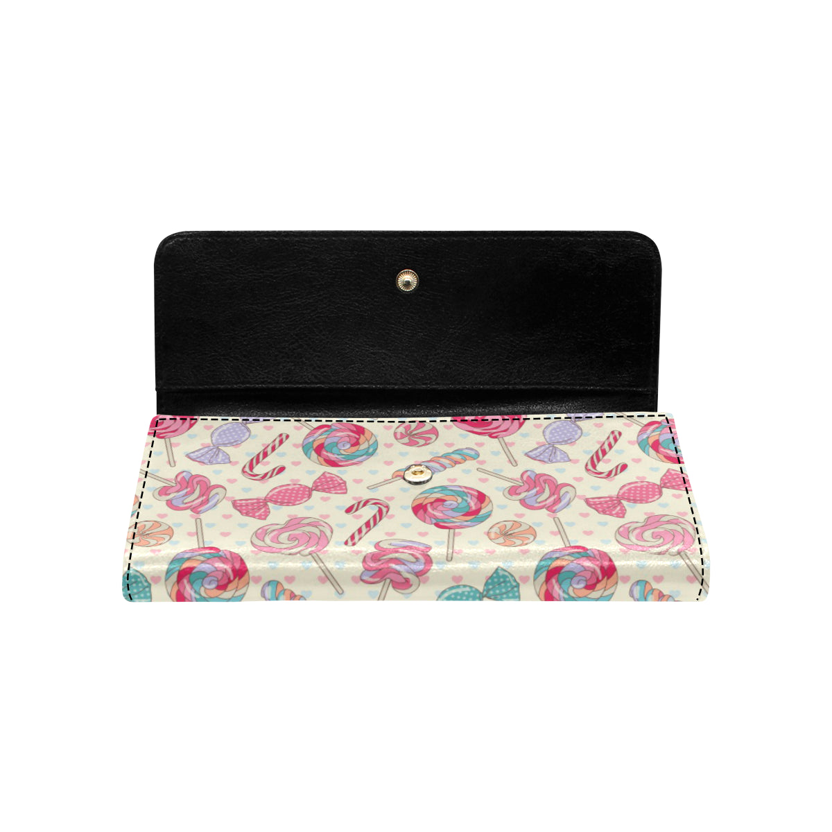 Candy Pattern Print Design CA04 Women's Trifold Wallet